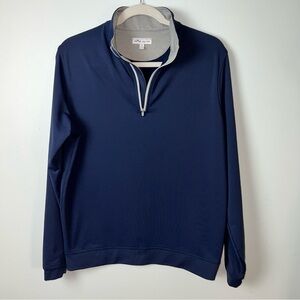 Peter Millar Navy Quarter-Zip